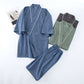 Unisex Solid Cotton Short Sleeve Pajamas - image 0