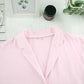Solid Cotton Ruffle Trim Women's Pajamas - image 4