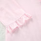 Solid Cotton Ruffle Trim Women's Pajamas - image 6