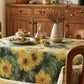 Ownkoti Vintage Painterly Sunflower Tablecloth - image 3