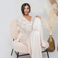 Solid Color Belted Women's Loungewear Set - image 10