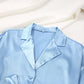 Solid Color Belted Women's Loungewear Set - image 4