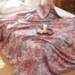 Luxurious Pink Floral Cotton Quilt Blanket - image 4