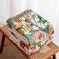 Ownkoti  Watercolor Wildflower Fringed Reversible Gauze Quilt - image 2