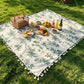 Vintage Forest Print Picnic Blanket with Tassels - image 6