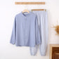 Mixed-Match Gingham Print Loungewear Set - image 8