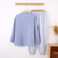 Mixed-Match Gingham Print Loungewear Set - image 9