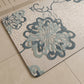 Floral Embossed Soft Non-Slip Bathroom Rug - image 4