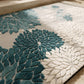 Blue Vintage Floral Non-Slip Bathroom Rug - image 4