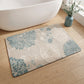 Blue Vintage Floral Non-Slip Bathroom Rug - image 2