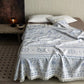 Ethnic Floral & Geometric Pattern Cotton Blanket - image 5