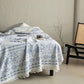 Ethnic Floral & Geometric Pattern Cotton Blanket - image 3
