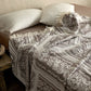 Damask Paisley Pattern Cotton Blanket - image 5