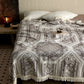 Damask Paisley Pattern Cotton Blanket - image 4