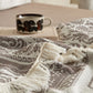 Damask Paisley Pattern Cotton Blanket - image 9