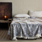 Vintage Floral Pattern Cotton Gauze Blanket - image 2
