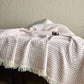 Geometric Labyrinth Pattern Cotton Gauze Blanket - image 6