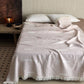 Geometric Labyrinth Pattern Cotton Gauze Blanket - image 4