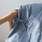 Unisex Striped Cotton Gauze Kimono Pajamas - image 2