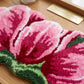 Pink&Red Tulip Shaped Plush Bathroom Rug - image 5