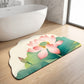 Oriental Lotus Floral Bathroom Rug - image 3