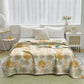 Retro Botanical Cotton Gauze Quilt - image 1