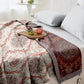 Vintage Ornate Floral Cotton Gauze Quilt - image 5