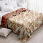 Botanical Floral Bird & Leaves Cotton Gauze Quilt - image 2