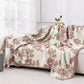 Vintage Rose Floral Cotton Gauze Quilt - image 4