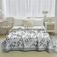 Boho Leaf Print Cotton Gauze Quilt - image 1