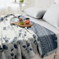 Boho Leaf Print Cotton Gauze Quilt - image 5