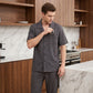 Cotton Embossed Geometric Chain Loungewear Set - image 3