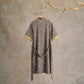 Ownkoti Taupe Yellow Vintage Floral Kimono Robe - image 2