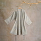 Cotton Ethnic Geometric Print Kimono Robe - XL - Grey - image 12