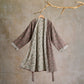 Cotton Reversible Floral Kimono Robe - L - Grey - image 12