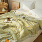 Serene Botanical Cotton Gauze Reversible Quilt - image 2