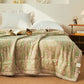 Yarn-Dyed Boho Floral Jacquard Muslin Quilt - image 2