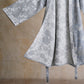Cotton Dusty Blue Rose Print Kimono Robe - image 3