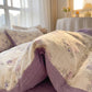 Ownkoti Pastel Purple Floral Cottagecore Cotton Bedding Set - image 4