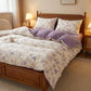 Ownkoti Pastel Purple Floral Cottagecore Cotton Bedding Set - image 1