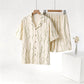 Unisex Wavy Stripe Modal Pajama Set - image 1