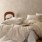 Ownkoti Camel Delicate Floral Sprig Jacquard Cotton Bedding Set - image 3