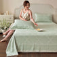 Ownkoti Multicolor Oriental Floral Cotton Gauze Quilt - Green - Queen - image 8