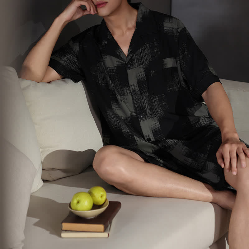 Plus Size Dark Abstract Loungewear Set - image 4