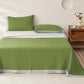 Ownkoti Mini Dot Cotton Double Gauze Bedspread - Bedspread with 2PCS Pillowcases - King - Green - image 6