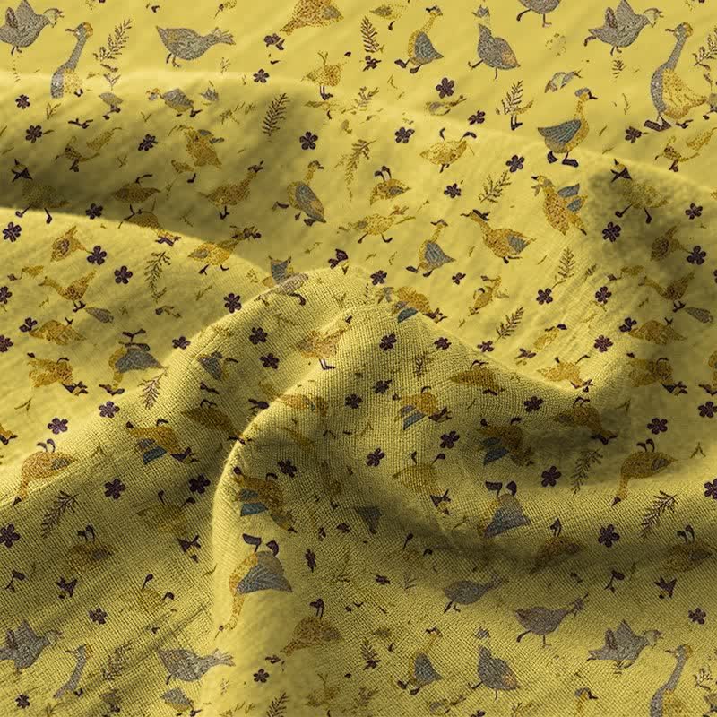 Duck & Floral Cotton Double Gauze Bedspread - image 6