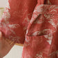 Coral Leaf Cotton Gauze Kimono Bathrobe - image 7