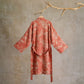 Coral Leaf Cotton Gauze Kimono Bathrobe - image 2