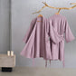 Cotton Waffle Weave Kimono Bathrobe - image 1