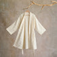 Cotton Waffle Weave Kimono Bathrobe - Beige - XL - image 12